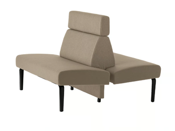 AMBIT 1057 - Fabric bench seating with back by Et al. - view 2
